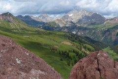 View from Harley Pass to Snowmass Peak