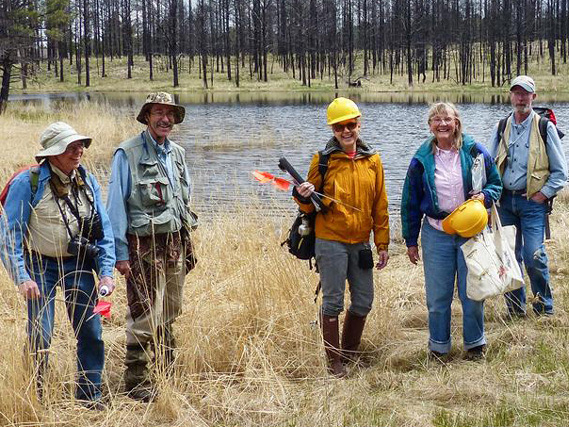 photo of volunteers at Pineries field inventory