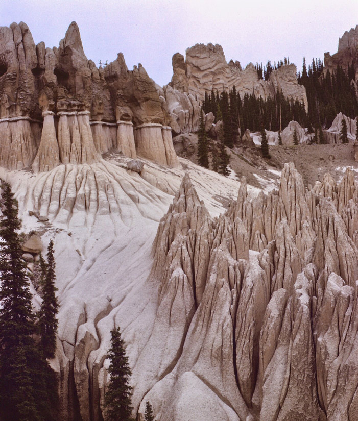 a photo of the unusual rocks at wheeler geologic area