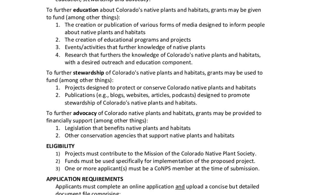 Mission Grant Overview (2025 March)
